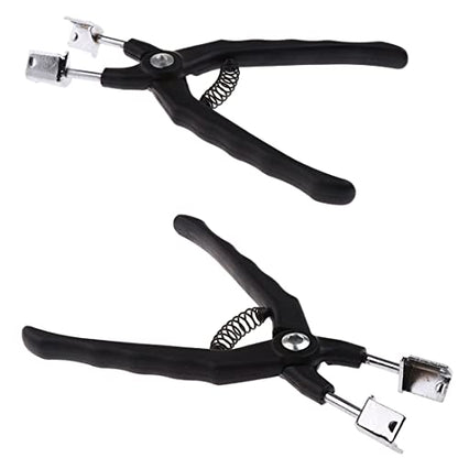 Relay Puller Pliers，Heavy Duty Automotive Relay Fuse Installation Remover Pliers Car Puller Straight Jaws Black Color - Spring Loaded