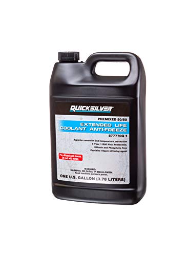 Quicksilver 877770Q1 Extended Life Coolant Anti-Freeze, Pre-Diluted 50/50, 1 Gallon