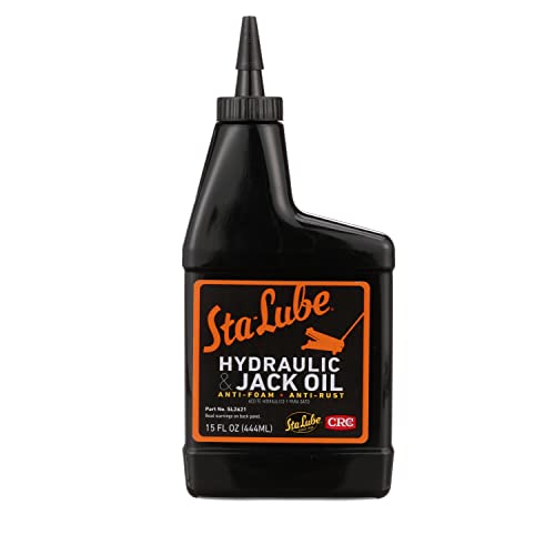Sta-Lube Hydraulic & Jack Oil SL2621 - 15 Fl. Oz., Anti-Foam, Anti-Rust 20W Non-Detergent Oil, Amber