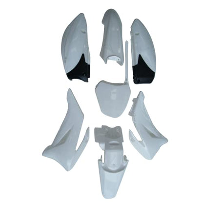 TDPRO Plastic Fender Fairing Kit for TTR-R110E Pit Dirt Bike (White) - color: White