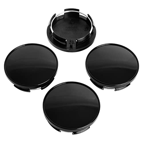 KitsPro 2.5Inch 63MM Wheel Center Caps for Dodge RAM 6KF18TRMAA Rim Hub Caps, Pack of 4 (Gloss Black, Outer 63MM, Inner 56MM) - color: Gloss Black, size: Outer 63MM , Inner 56MM