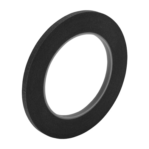 Masking Tape, 0.2 Inches x 32.8 Yards DIY Car Auto Paint Painters Tape Black, 1 Pc - color: Black, size: 0.2 Inches x 32.8 Yards