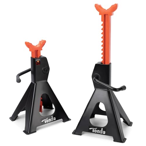 TONDA Jack Stands 3 Ton, Extra Tall, 13.39-21.06 in, 1 Pair