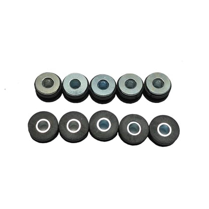 Motorcycle M6 Fairings Rubber Grommets Bolt Kit, 10Pcs