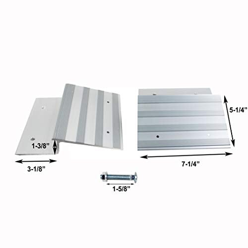 MaxxHaul Aluminum Ramp Top Kit 2 Pack Turns 2x8 Boards into Utility Loading Ramps 1400 lb Capacity with Non‑Skid Surface and Tailgate Protective Pads (80439) - size: (Pack of 1)