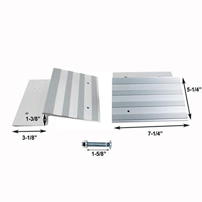 MaxxHaul Aluminum Ramp Top Kit 2 Pack Turns 2x8 Boards into Utility Loading Ramps 1400 lb Capacity with Non‑Skid Surface and Tailgate Protective Pads (80439) - size: (Pack of 1)