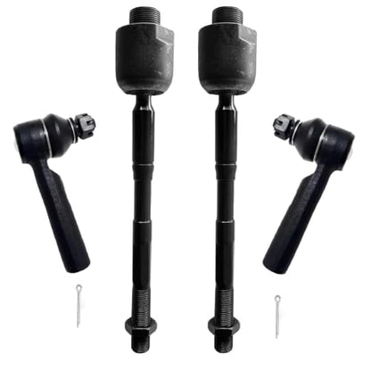 Front Outer and Inner Tie Rod End FITS for Toyota 4Runner 2010-2022 - size: 4p for Toyota fj cruiser 10-14