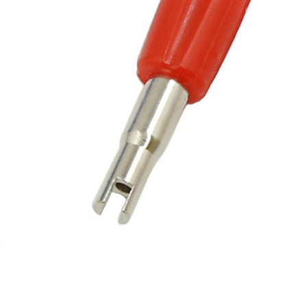 Valve Core Remover with 100 Pcs Car Truck Replacement TPMS Nickel Plated Tire Tyre Valve Stem Core Dual Single Head Valve Core Remover Tire Repair Tool Set