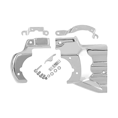TCT-MOTORPARTS Chrome Engine Transmission Interface Cover Fits for Harley Softail 2007-2017 - color: Chrome