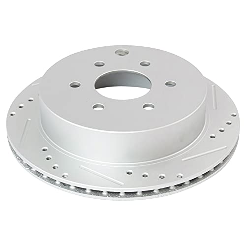 TRQ Performance Front and Rear Ceramic Brake Pad and Rotor Set Coated