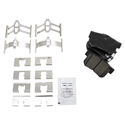 TRQ Front and Rear Ceramic Brake Pad and Rotor Set - style: BKA11250