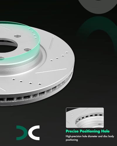 SCITOO Front 11.65" Rear 10.63" Brake Pads and Rotors Kits Brakes Kit - size: 55093+D1160 & 55094+D1033 [4+8PCS]