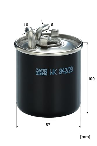 MANN-FILTER WK 842/23 x Fuel Filter Compatible With Select Mercedes-Benz Sprinter Models With Water Sensor Connection