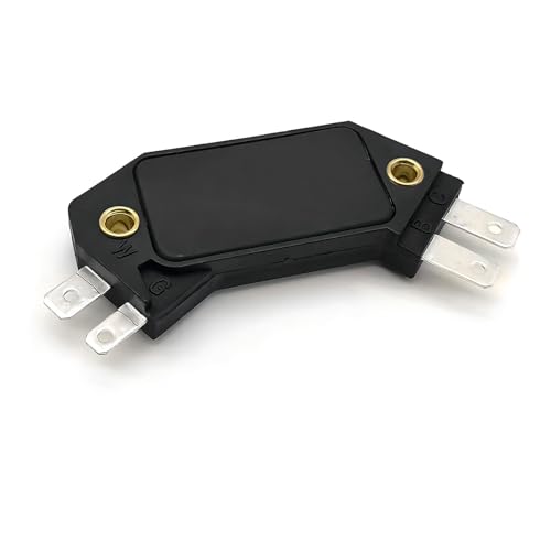 1 PC Automobile Ignition Module, Engine Ignition Control Module Replacement Parts 1190357 8131941, 4 Pin Design Standard Repair Accessories, Compatible with Most Cars Models (Black)