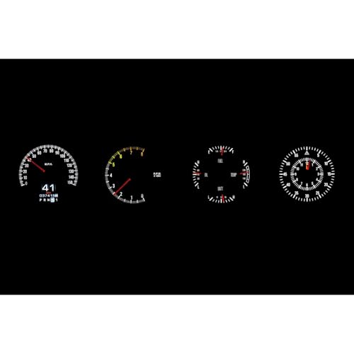 Dakota Digital RTX-70D-CLG-X Retrotech Gauge Instrument System Compatible with 1970-74 Challenger and 1970-74 Cuda with Rallye Dash