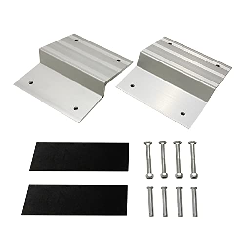 MaxxHaul Aluminum Ramp Top Kit 2 Pack Turns 2x8 Boards into Utility Loading Ramps 1400 lb Capacity with Non‑Skid Surface and Tailgate Protective Pads (80439) - size: (Pack of 1)