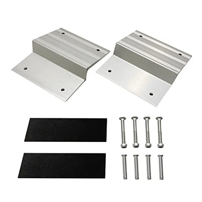 MaxxHaul Aluminum Ramp Top Kit 2 Pack Turns 2x8 Boards into Utility Loading Ramps 1400 lb Capacity with Non‑Skid Surface and Tailgate Protective Pads (80439) - size: (Pack of 1)