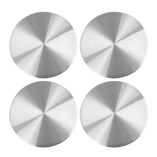 X AUTOHAUX 45mm Silver Tone Car Wheel Center Hub Caps Sticker 4pcs - size: 45mm