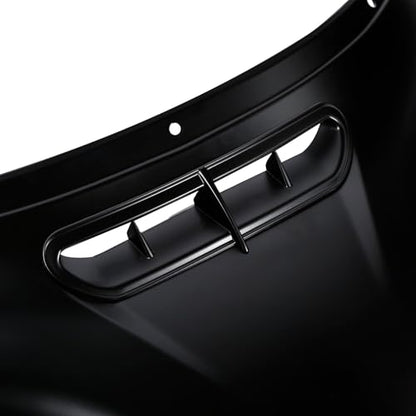 HR3 Black Denim Batwing Outer Fairing Body + Vent Trim Compatible with 2017&2022 Street Glide Special FLHXS - color: Black Denim