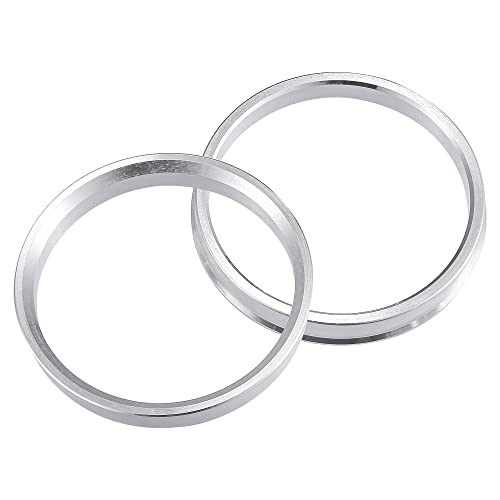 X AUTOHAUX 4pcs OD 74.1mm to ID 66.6mm Aluminum Alloy Hub Centric Rings - size: 74.1-66.6mm