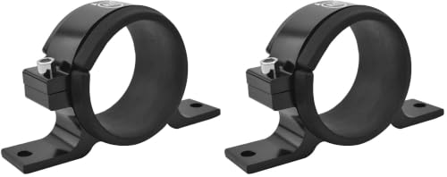 EVIL ENERGY 60mm Fuel Filter Mounting Bracket, Fuel Pump Clamp Holder Black (Pack of 2) - color: Black, size: 60mm (Pack of 2)