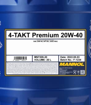 MANNOL 7209 Full Synthetic-Based Engine Oil for Modern 4-Stroke Engines, 1L