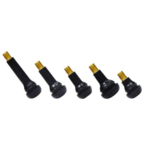 5 pcs of 5 Kinds Tire Valve Stems Snap-in Rubber Tubeless TR412 TR413 TR414 TR415 TR418 for 0.453"(11.5mm) Rim Holes Standard Replacement for Cars Trucks Automotives Total 25 pcs