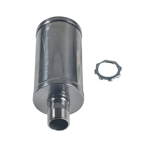 New upgradation Exhaust Muffler Pipe and gasket nut kit for 2 stroke 49cc 60cc 66cc 80cc Engines Gas Motorized Bicycle Motor Bikes Silver - size: Exhaust Muffler Pipe kit Silver