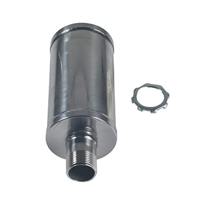 New upgradation Exhaust Muffler Pipe and gasket nut kit for 2 stroke 49cc 60cc 66cc 80cc Engines Gas Motorized Bicycle Motor Bikes Silver - size: Exhaust Muffler Pipe kit Silver