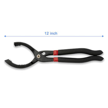 Premium 12inches Adjustable Oil Filter Wrench Pliers