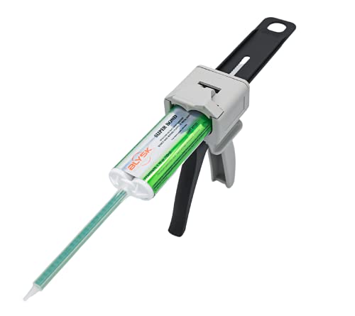 Dual Cartridge Gun Kit with Epoxy, 50ml, Mixing Nozzles - size: 4.5"(11.5cm)