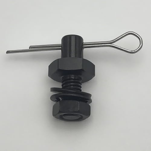 Throttle Cable Adapter Stud Kit with Bracket & Ends #8009 | Compatible with 1977+ Chevrolet (Includes Nut, Washers, Cotter Pin) - color: Black 2 pack