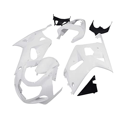 TCT-MOTORPARTS Unpainted White Fairing Bodywork Fits for Suzuki GSXR600 GSXR750 2000 2001 2002 2003 - size: Fit For GSXR 600/750 2001-2003