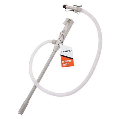 DEWAY Fuel Transfer Pump, Auto Stop, Gas Can Pump, 51" Hose, 4 AA, 3.2 GPM - style: Auto-Stop