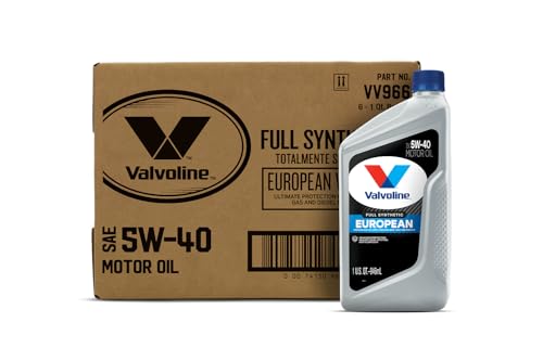 Valvoline - VV966-CS 5W-40 MST SynPower Full Synthetic Motor Oil - 1qt (Case of 6) (VV966-6PK) - size: 1 QT, Pack of 6, style: European Vehicle