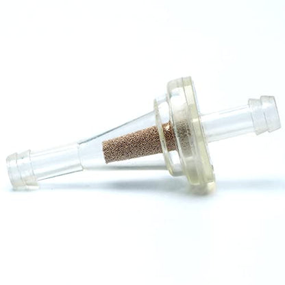Inline Fuel Filter - Small Universal Fuel Filters (Pack of 2) for 1/4 Fuel Line Gas Engine Motorcycle Dirt Bike Scooter ATV Quads