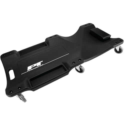 Performance Tool W85006 40 in. Plastic Mechanics Creeper Black - style: 40" 6-Casters Plastic