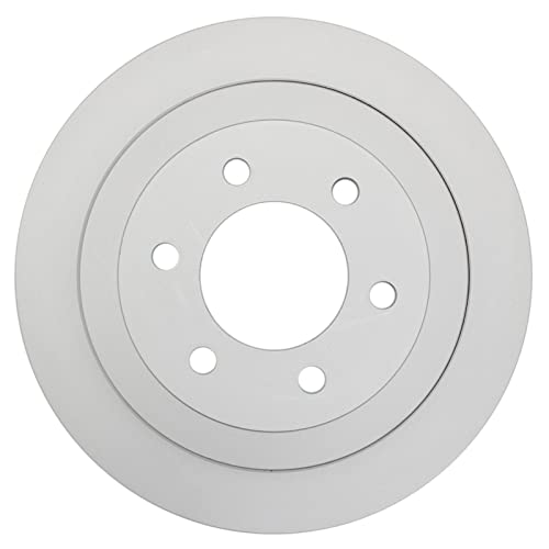 TRQ Front and Rear Brake Rotors Set Premium G-Coated - style: BRA15441