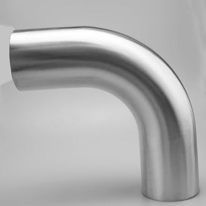 AC PERFORMANCE 4" 90° Degree Aluminum Elbow Intercooler Air Intake Tube - color: Silver 90, size: 4" (102mm)
