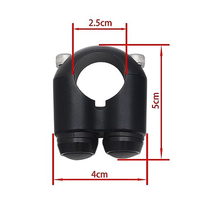2 Buttons CNC Hand Control Momentary Switch Micro Switch - size: 1 Inch Black