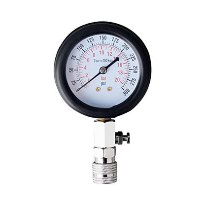 DAYUAN Professional Petrol Engine Compression Tester Kit (Dark Blue- 11Pcs) - color: Dark blue- 11Pcs