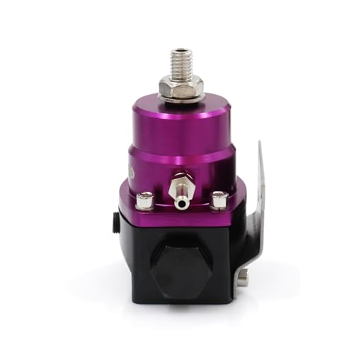Universal EFI Fuel Pressure Regulator Kit with 0-160psi Fuel Pressure Gauge - color: PURPLE