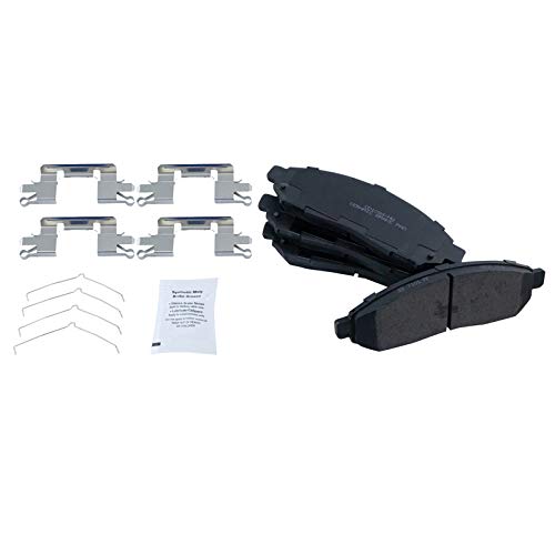 TRQ Performance Front and Rear Ceramic Brake Pad and Rotor Set Coated