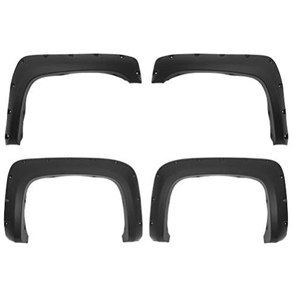 Pocket-Riveted Front & Rear Smooth Fender Flares 69" Short Bed