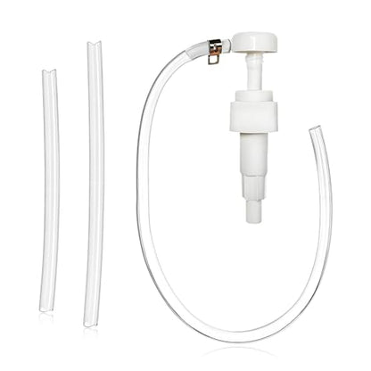 Fluid Pump for Quart Bottles, 4cc Per Pump Stroke Quart Bottle Hand Pumps with Flexible Tube, Transmission Fluid Transfer Kit Lower Unit Gear Oil Extractor for Car Marine Boat