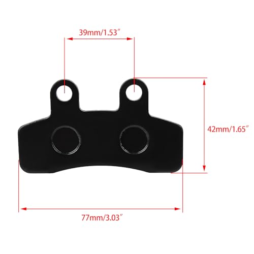 Front Disc Hydraulic Brake Master Cylinder Caliper Assembly with Brake Pad Replacement for RFZ SDG SSR Taotao Apollo 50cc 70cc 90cc 110cc 125cc Pit Dirt Bik ATV Quad Chinese Bike Parts