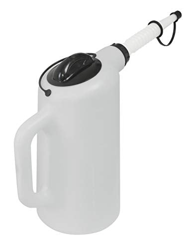 Lisle 19702 Oil Dispenser with Flexible Spout, 8-Quart Capacity - size: 8 Quart, style: 8 Quart Plastic Oil Dispenser with Lid and Cap