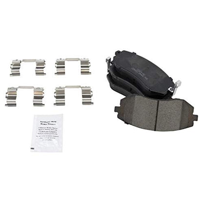 TRQ Front and Rear Brake Pad and Rotor Set Ceramic Vented Rotors - style: BKA11609