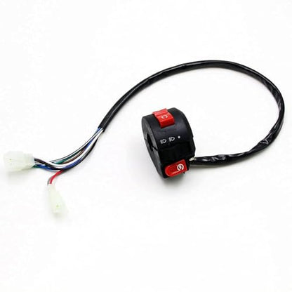 PRO BAT 110cc ATV Full Wiring Harness w/ 2-Coil Stator 5-Pin AC CDI - color: White Spark Plug