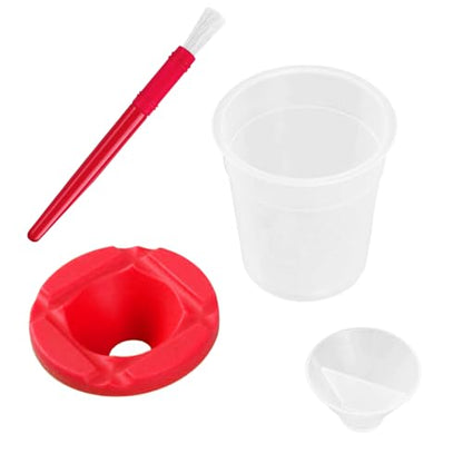 10pcs Paint Cups with Lids for Kids, Spill Proof Learning Color Cups for Young Artist